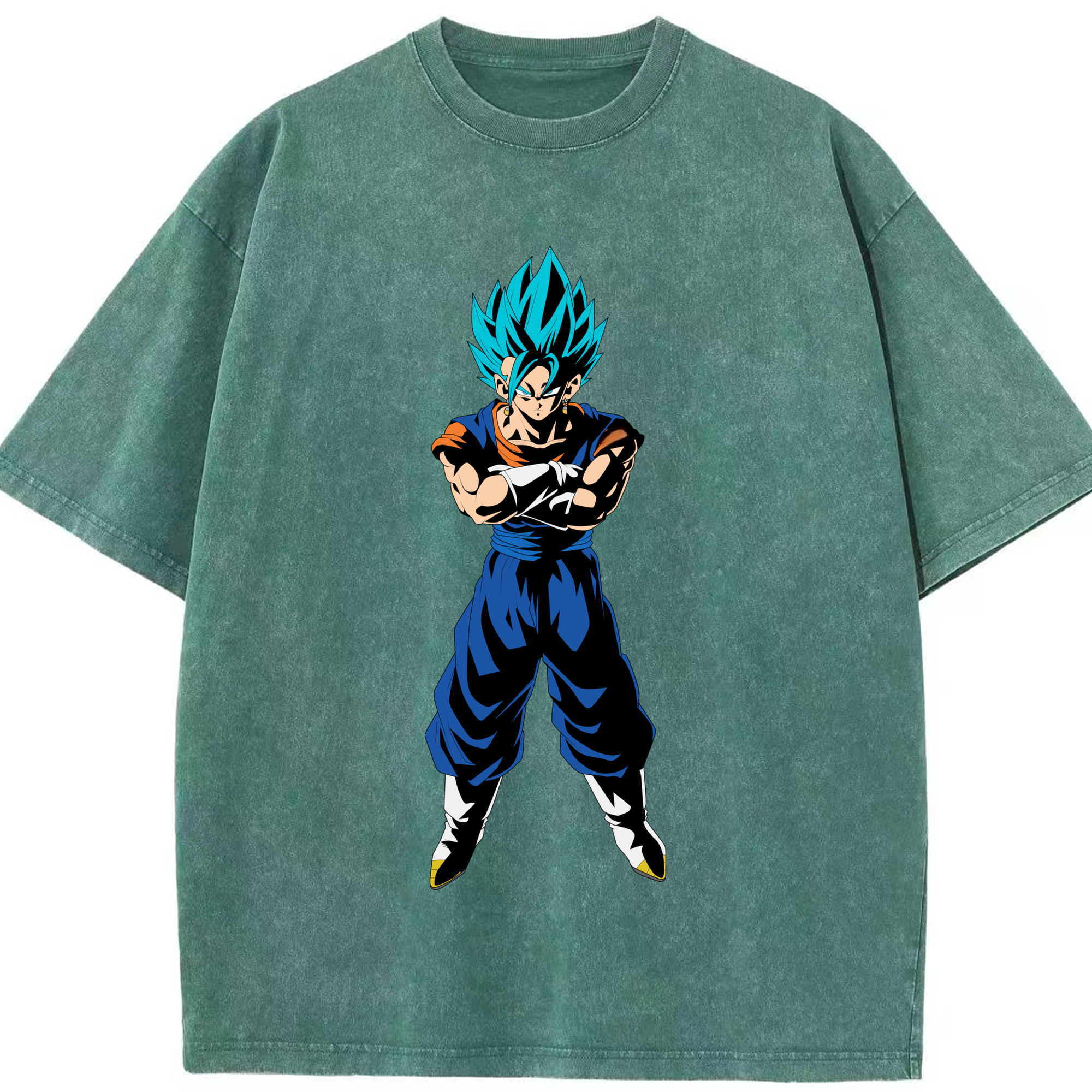 （画像用） ドラゴンボール ベジット DRAGON BALL Vegetto 綿100% ヴィンテージ風 半袖Tシャツ（フロントプリント）